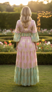 Aurora Handgefertigtes Pinkes Boho-Set