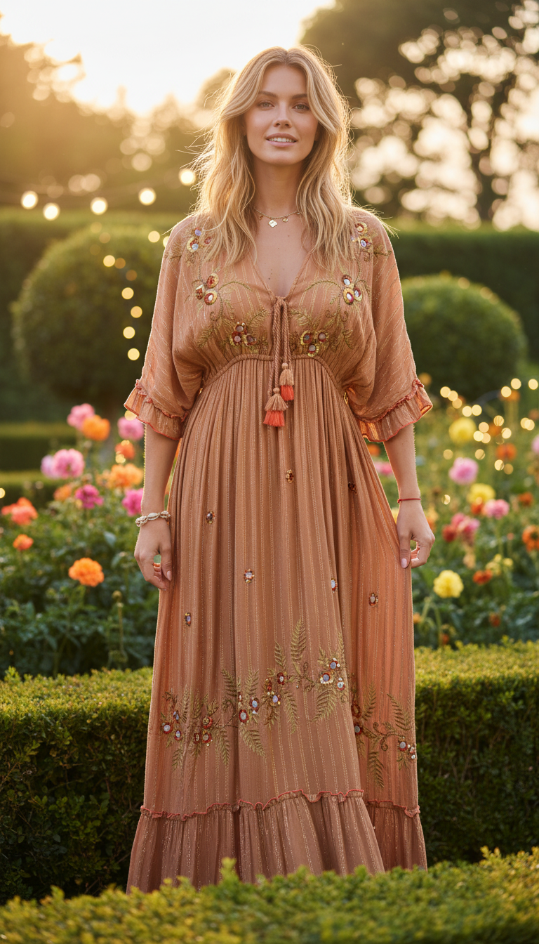 Sunlit Garden Maxi Dress