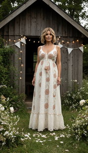Circle Moon Boho Dress