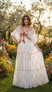 Amber Whisper Maxikleid