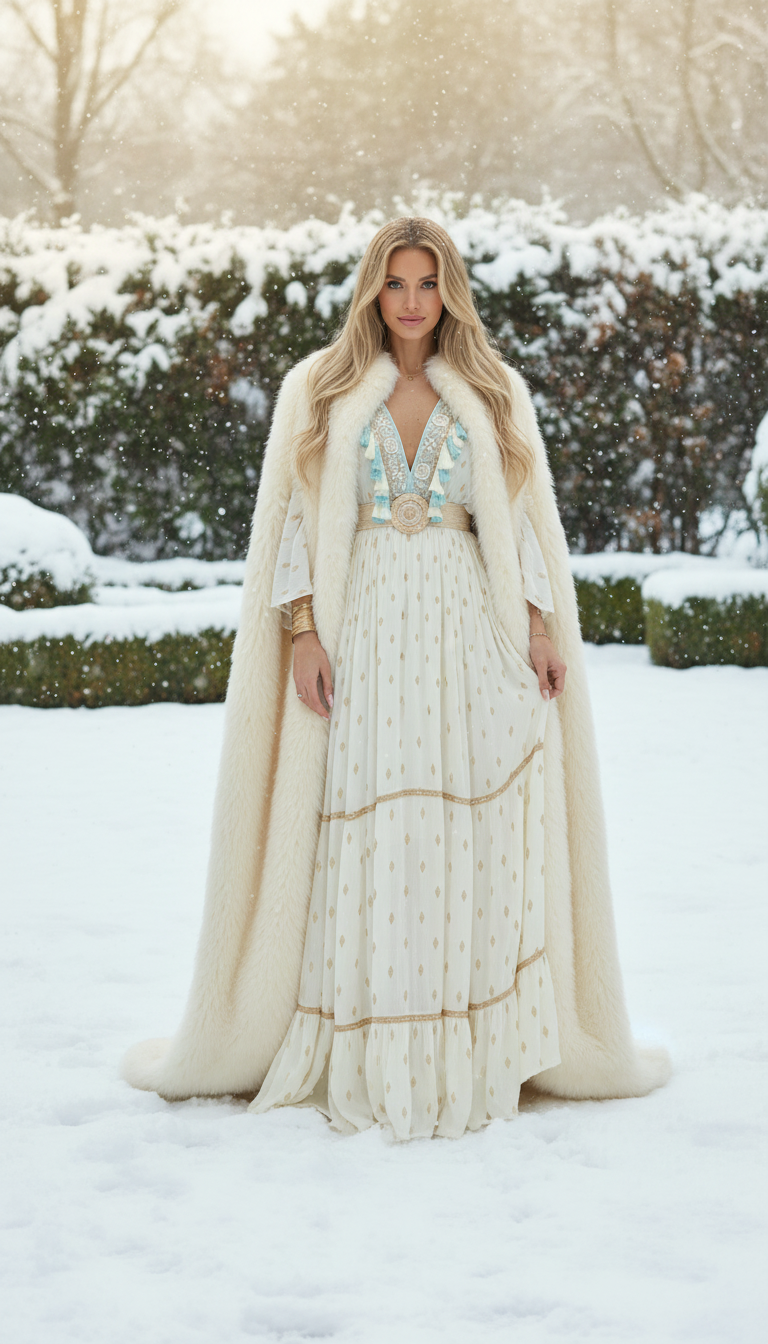 Golden Meadow Boho Gown