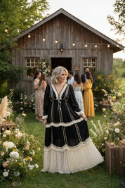 Midnight Boho Elegance in Black