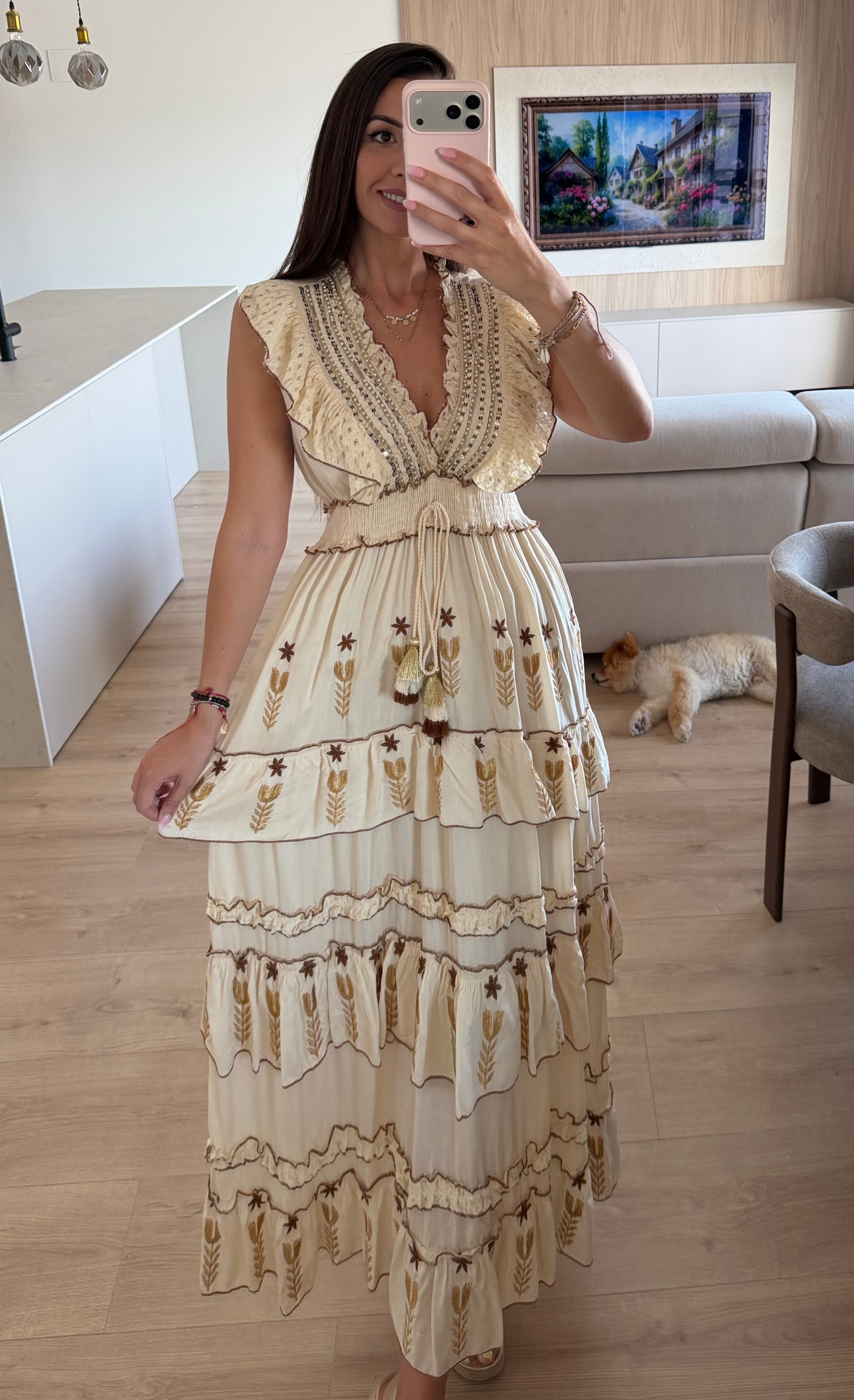 Gaia Boho Maxi Dress