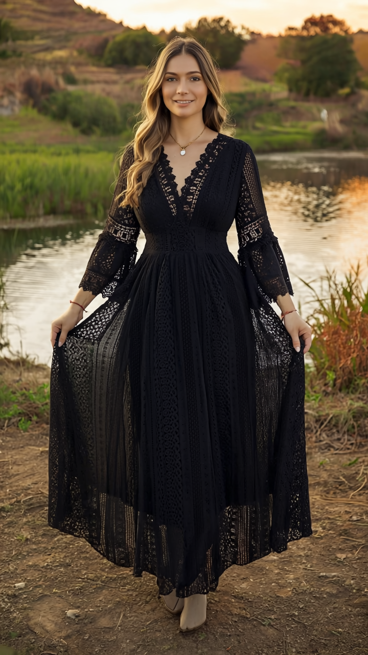 Sage Lace Dress