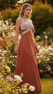 Robe longue bohème bio
