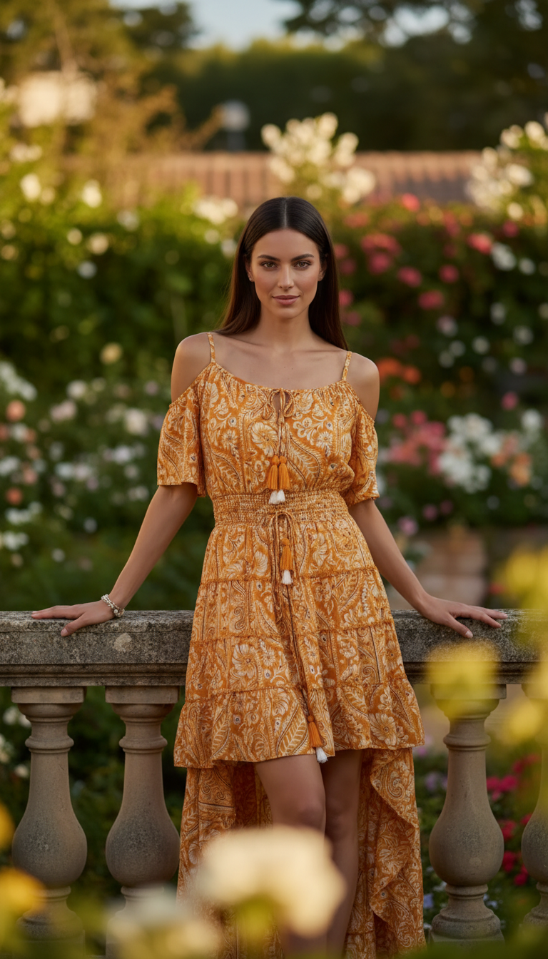 Gardenia Seidenkleid