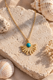 Turquoise Sun Necklace