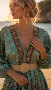 Elaria Silk Maxi Dress