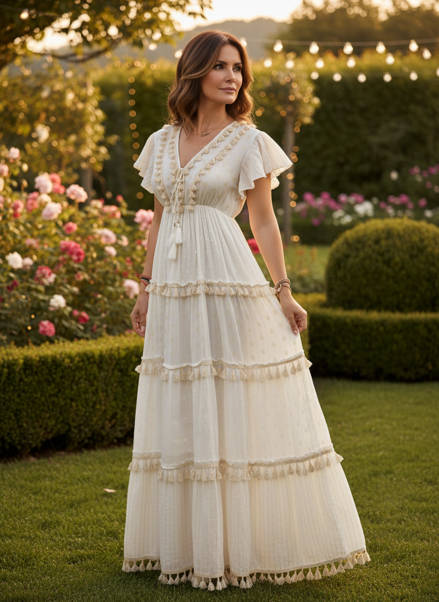Elysia Tassel Maxi Dress