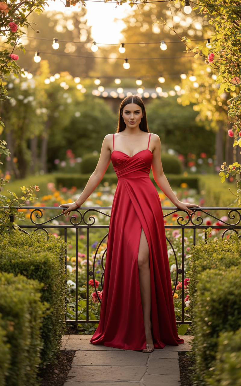 Satin Elegance Party Dress