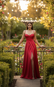 Satin Elegance Party Dress