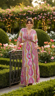 Seidenkleid „Himmlische Blüte“