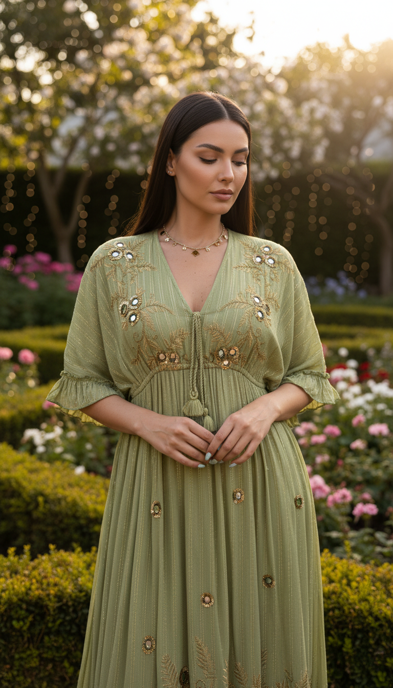 Emerald Garden Maxi Dress