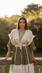 Chantilly Whisper Green Minikleid