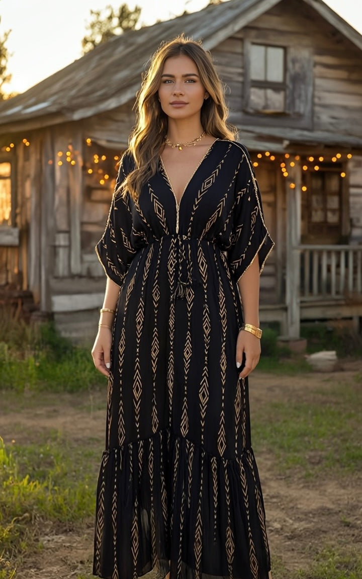 Midnight Muse Boho Dress