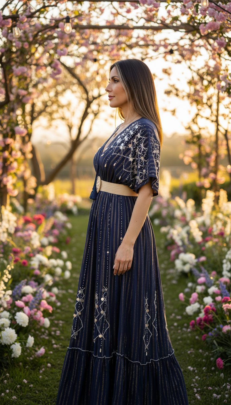 Robe longue Moonlit Garden