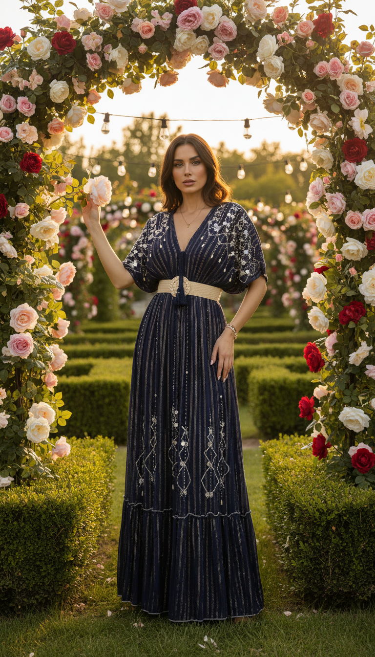 Robe longue Moonlit Garden