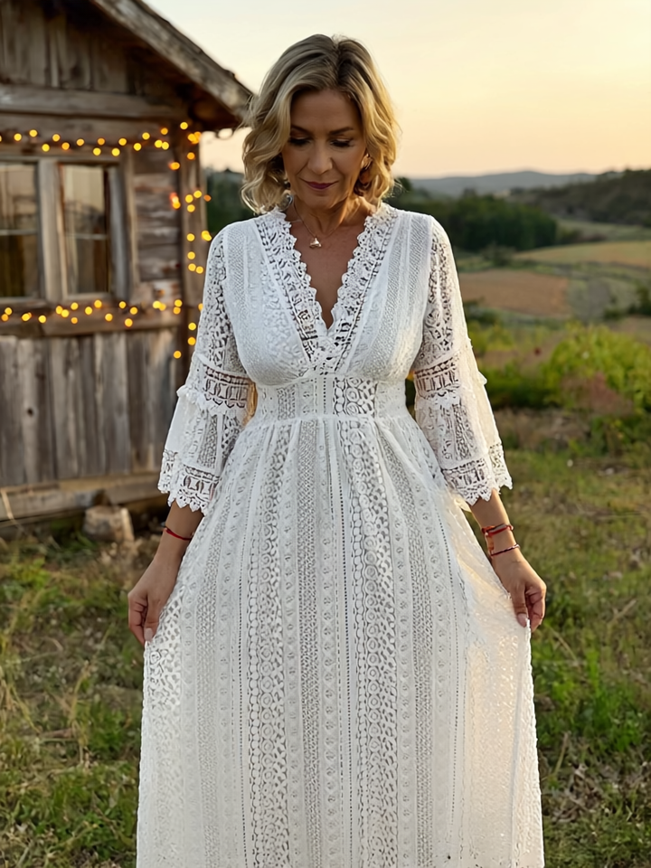 Sage Lace Dress