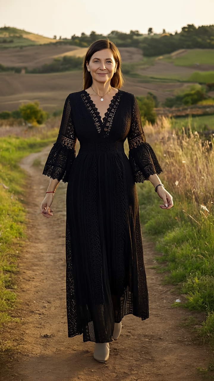 Sage Lace Dress