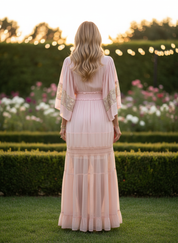 Blush Embroidery Dress