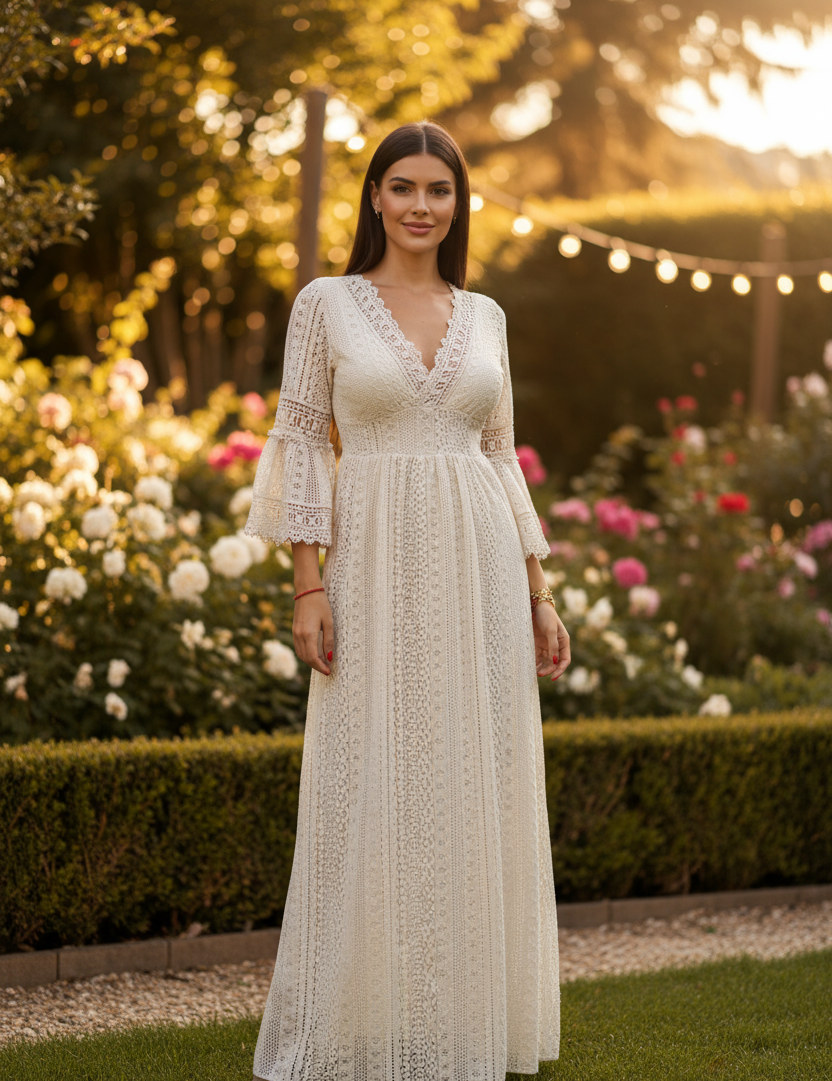 Sage Lace Dress