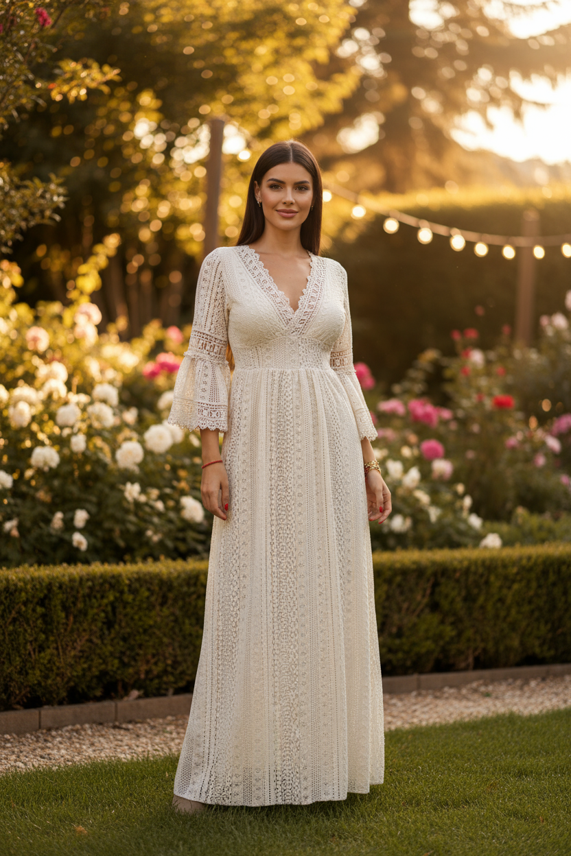 Sage Lace Dress