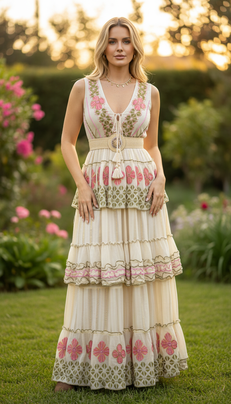 Robe longue Garden Whispers