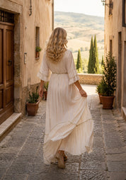 Elara Embroidered Boho Dress