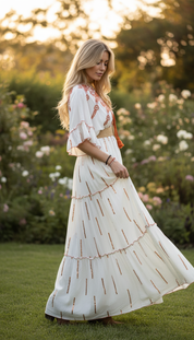 Amber Whisper Maxikleid