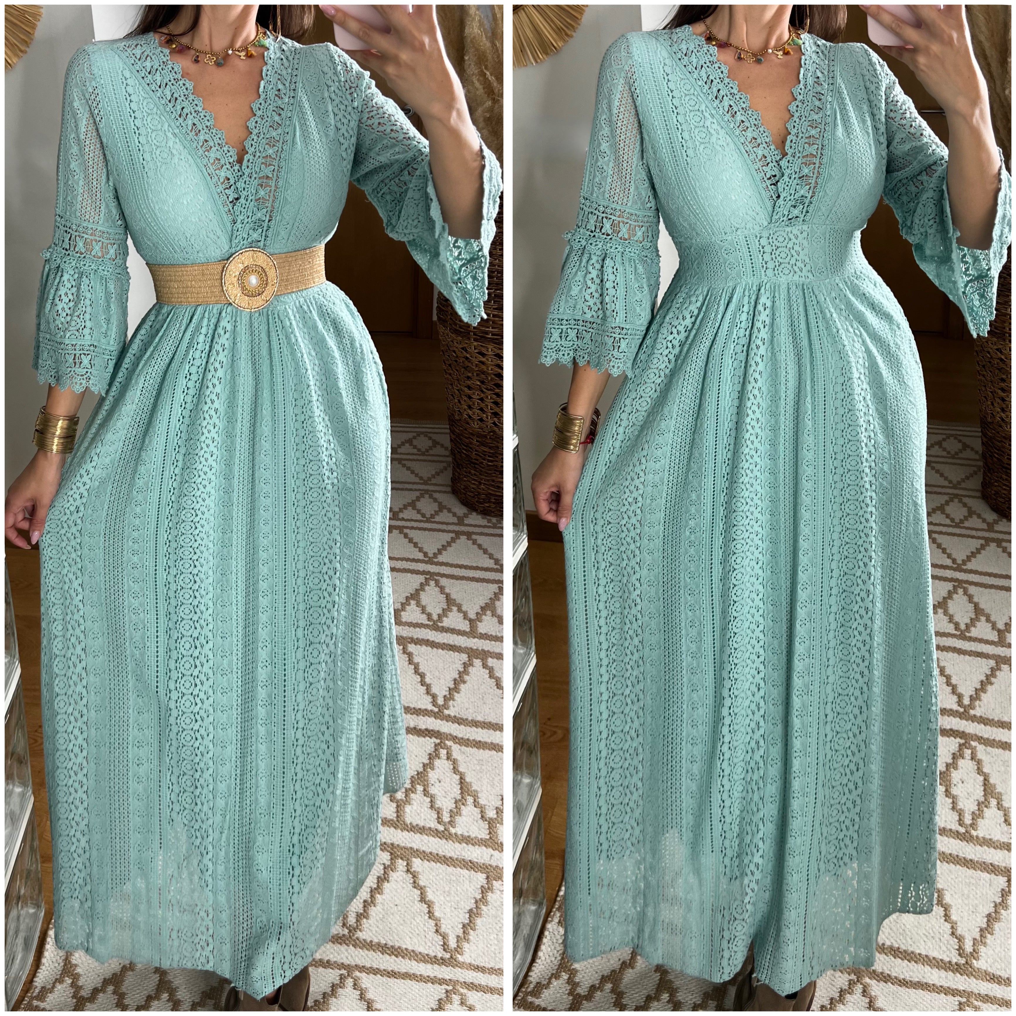 Lace Maxi Bohemian Dress