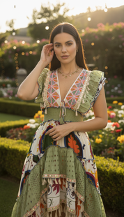 Robe longue Alma Garden