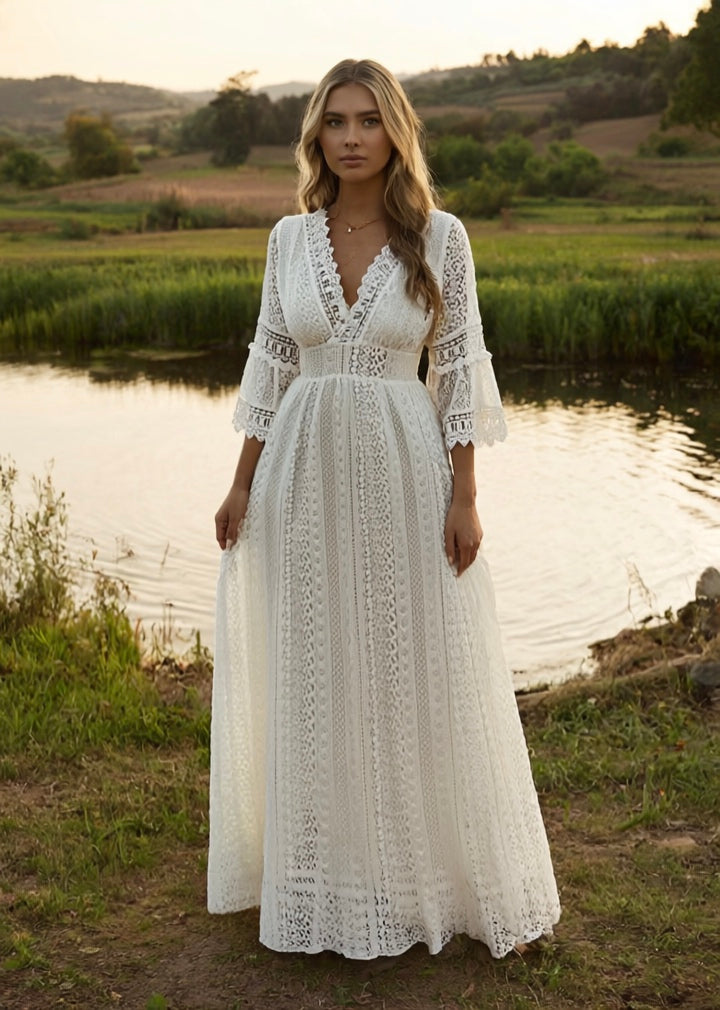 Sage Lace Dress