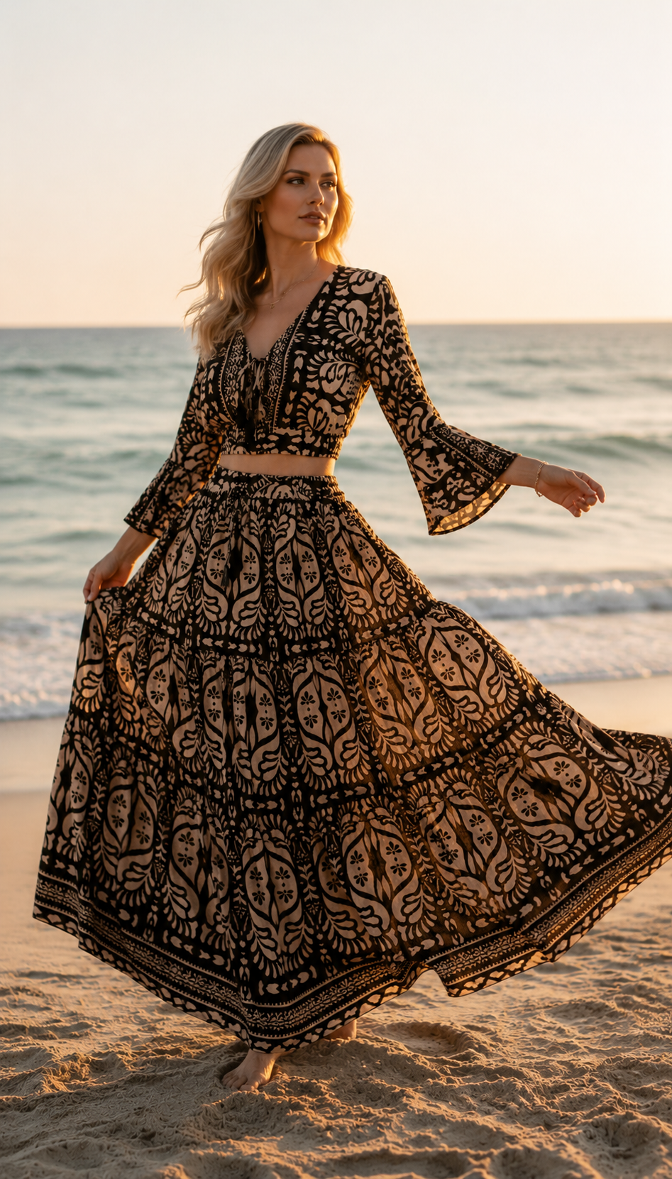 Silk Black Garden Set
