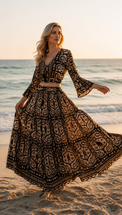 Silk Black Garden Set