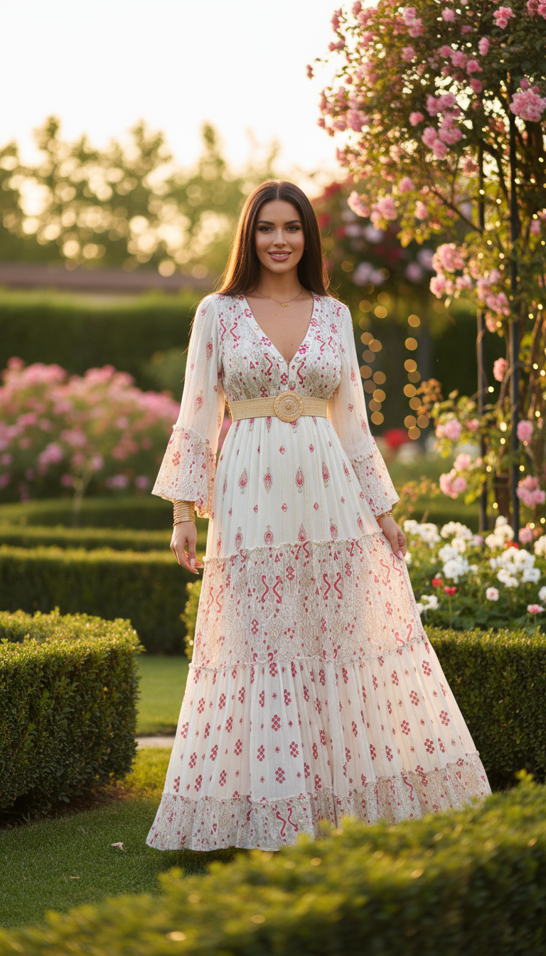 Robe bohème Floral Haven