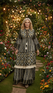 Golden Dusk Maxi Dress