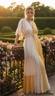Golden Meadow Maxi Dress