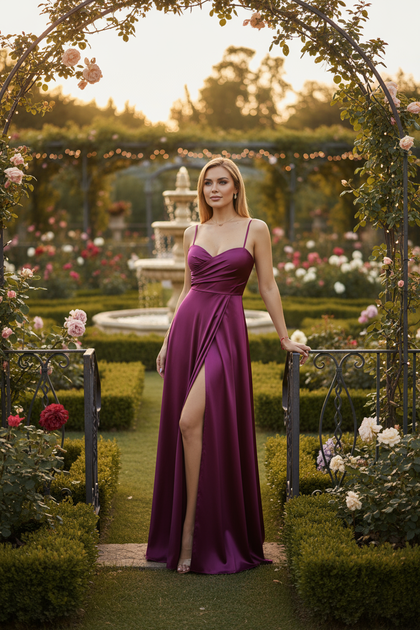 Satin Elegance Party Dress