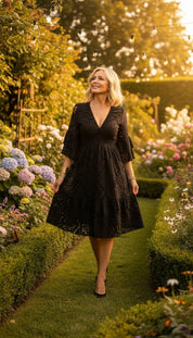 Robe courte noire Luna