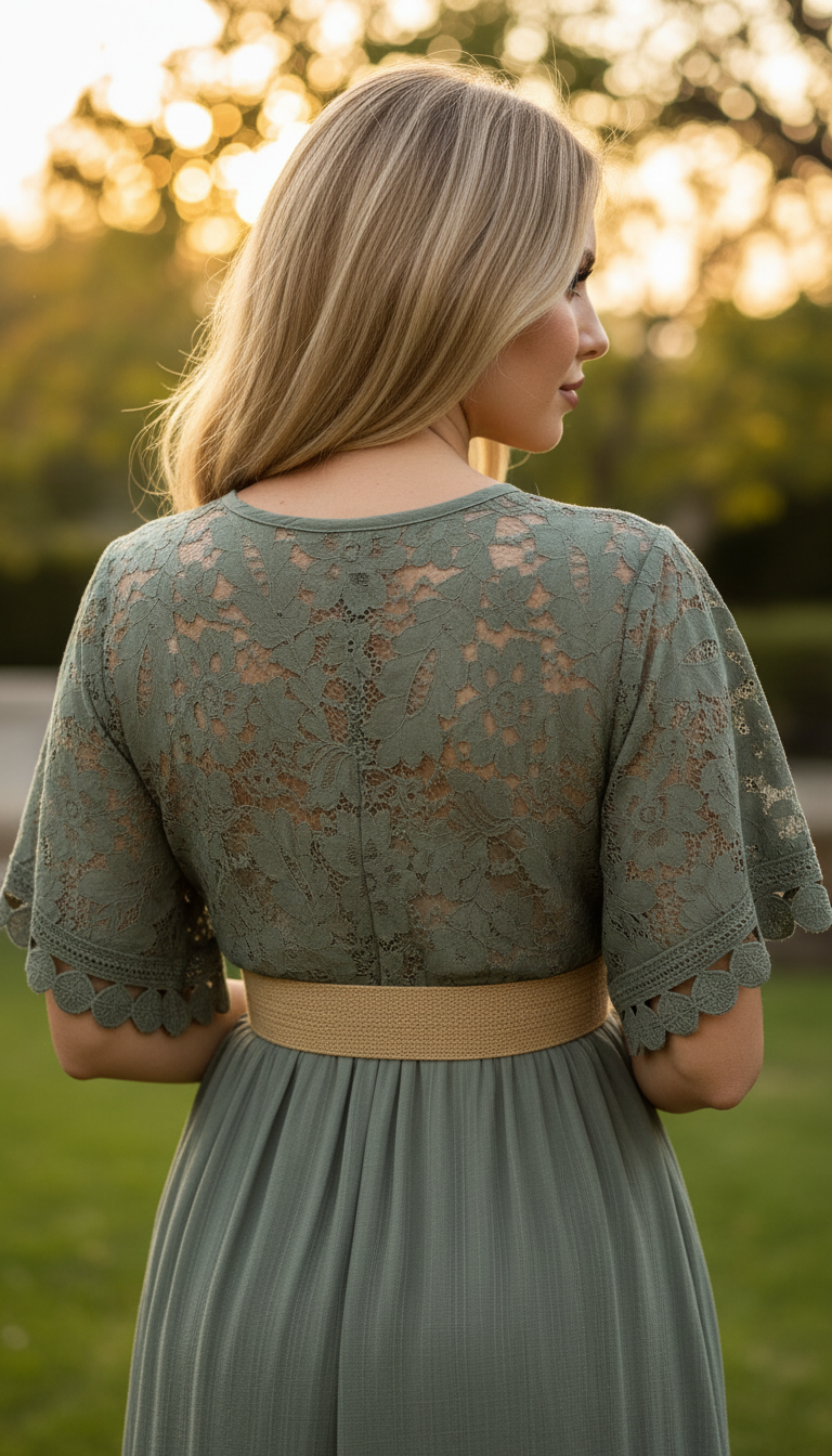 Lunar Dream Green Mini Dress