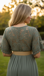 Lunar Dream Green Mini Dress