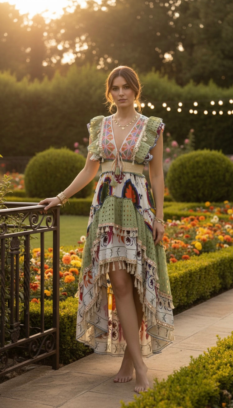 Robe longue Alma Garden