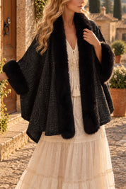 Siena Faux Fur Boho Cape