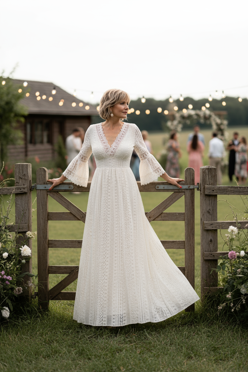 Sage Lace Dress