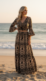 Silk Black Garden Set