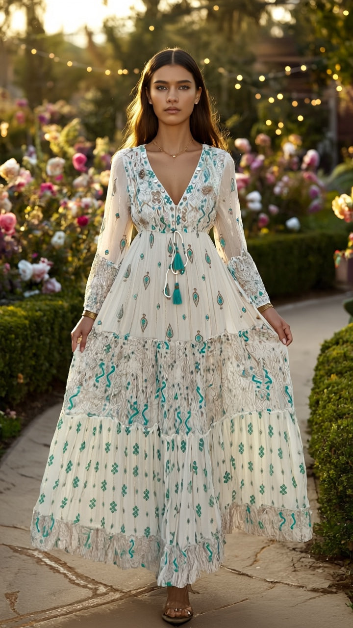 Floral Haven Boho dress