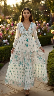 Floral Haven Boho dress