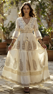 Boho Bloom Maxi Dress
