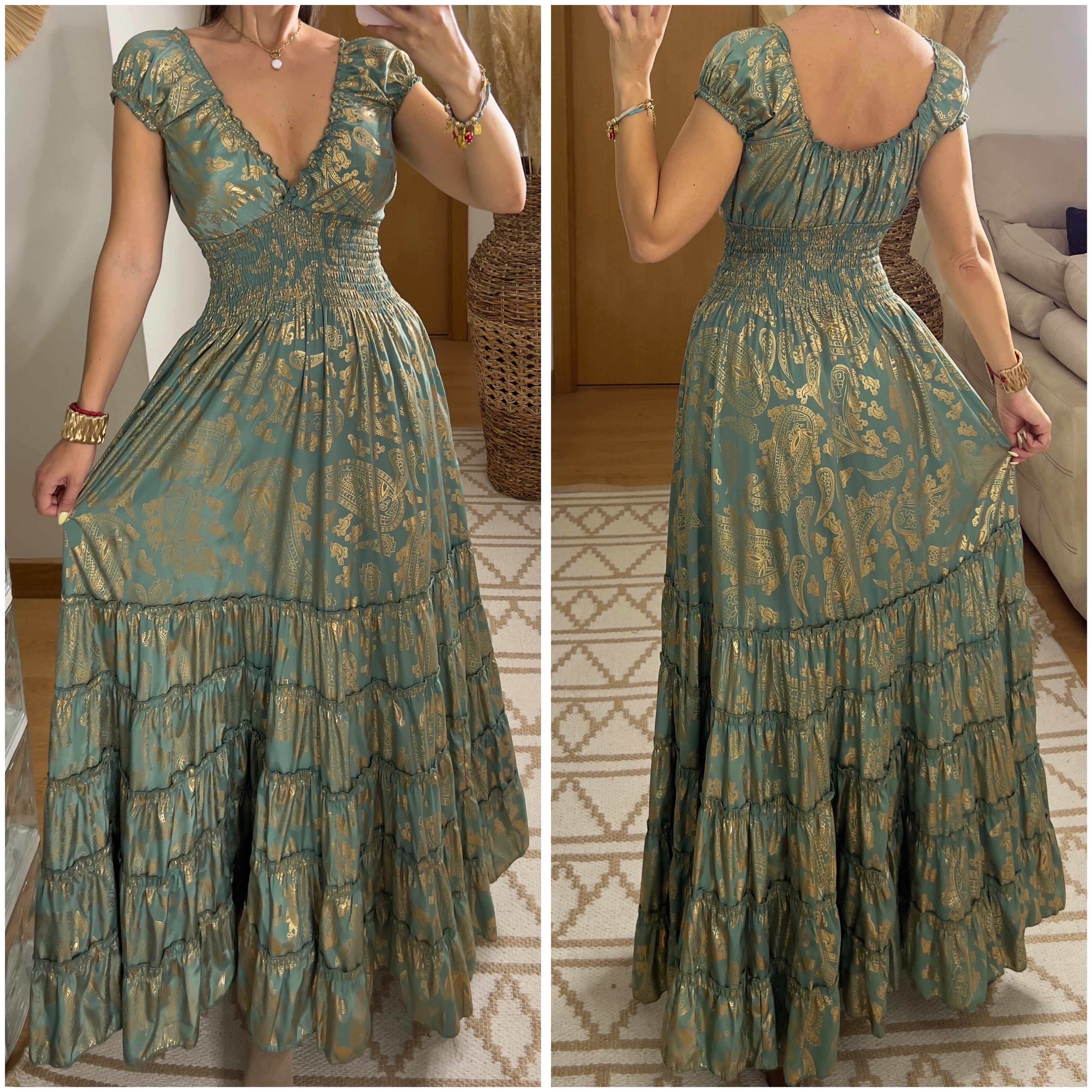 Serene Silk Maxi Dress