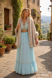 Siena Faux Fur Boho Cape